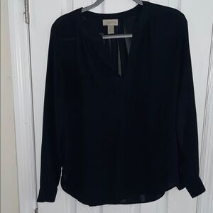 LOFT Women's Classic Black Blouse